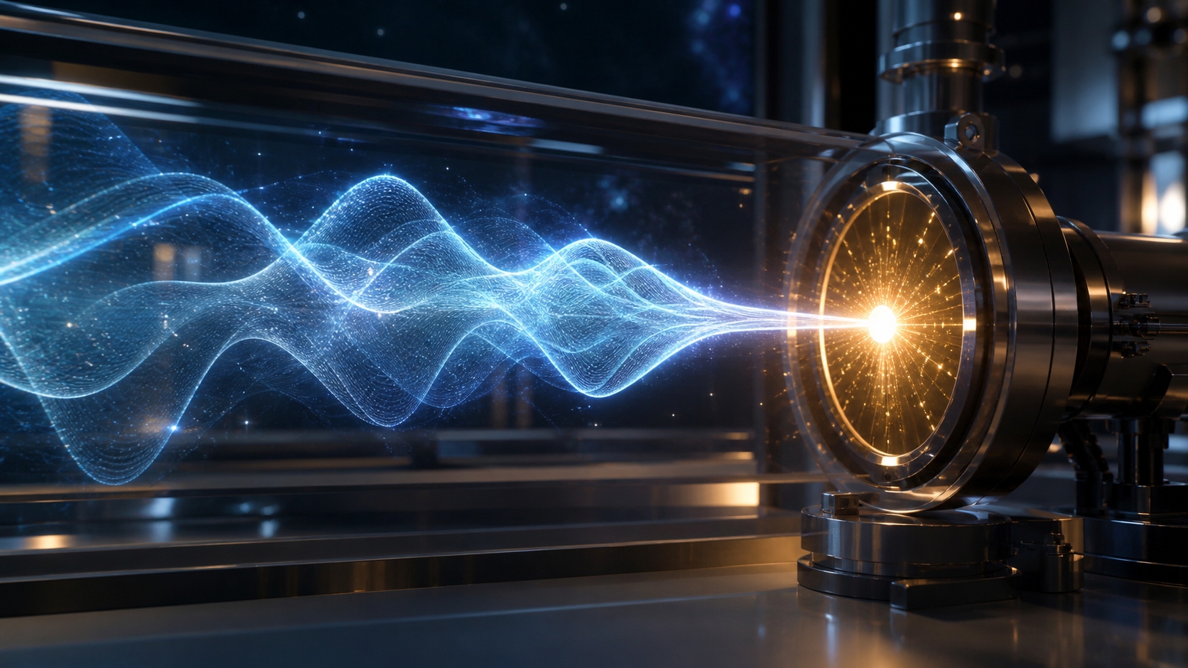 Quantum measurement concept image for Wavefunction Collapse: The Beginner’s Guide