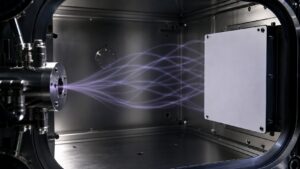 Unmarked detector setup with several possible paths and no marked route before measurement