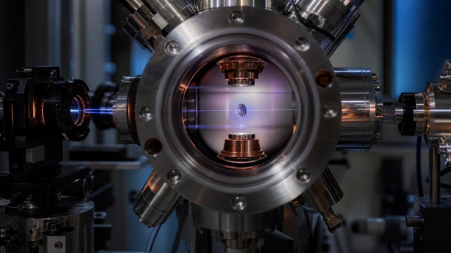 Unmarked modern quantum experiment with a levitated particle and clean optical paths