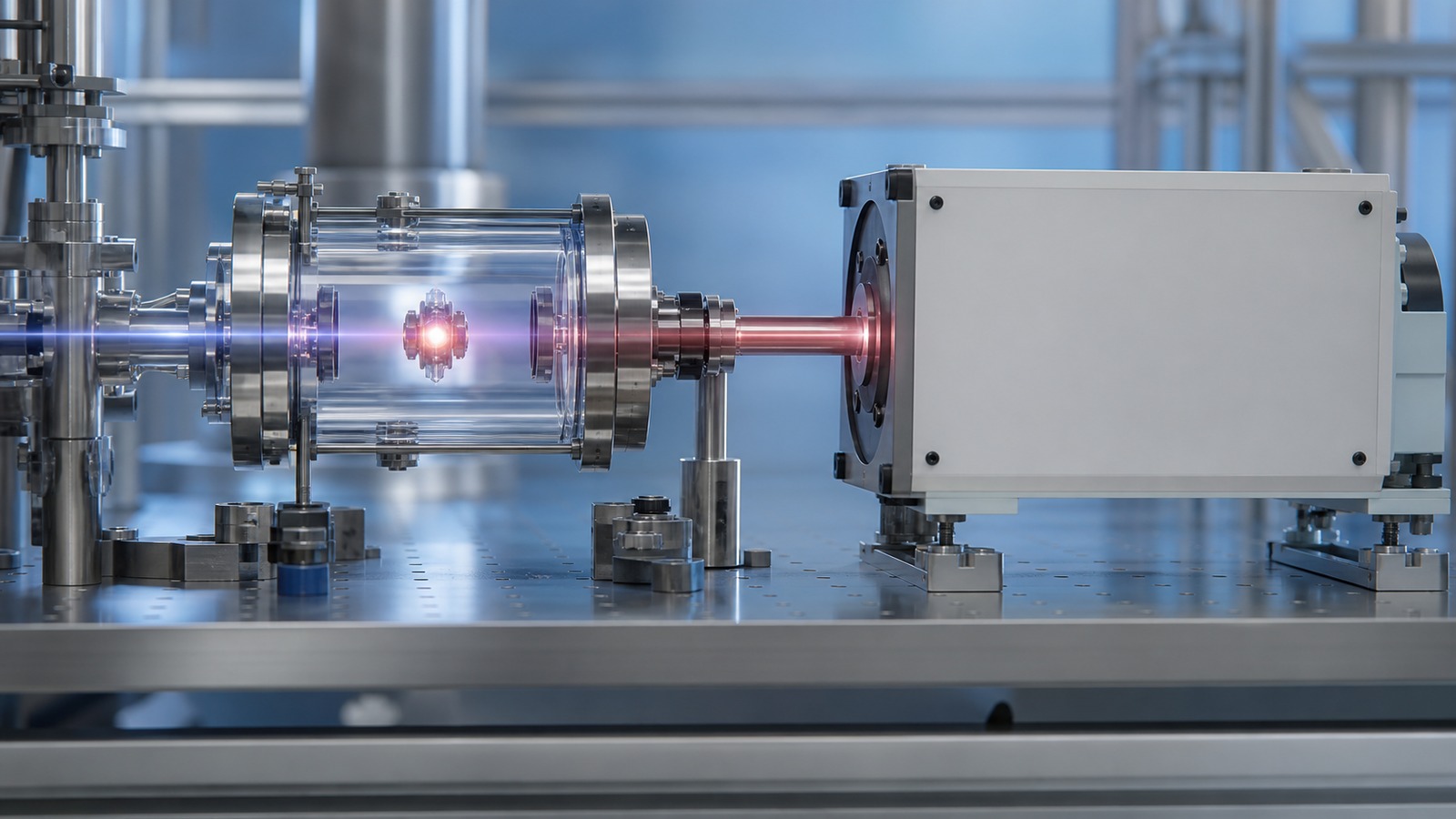 Quantum measurement apparatus connecting a small isolated system to a blank detector